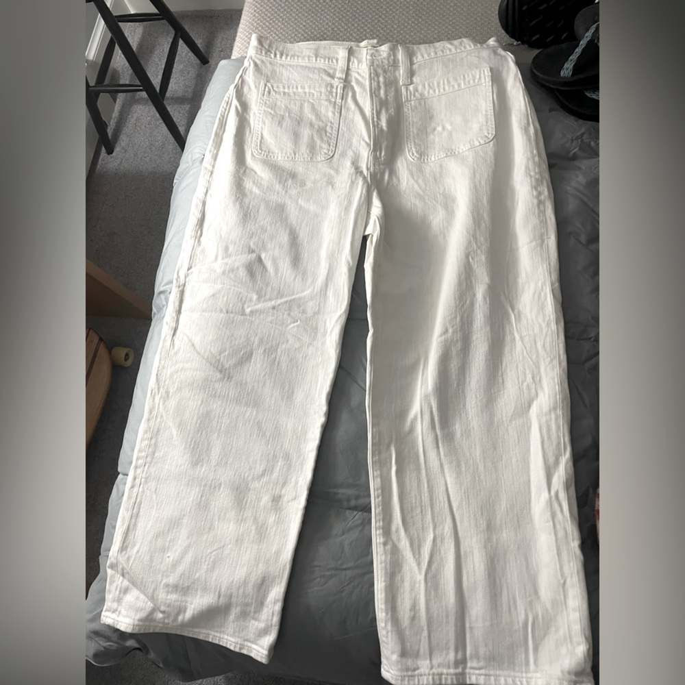 Madewell “perfect vintage wide leg crop” jeans